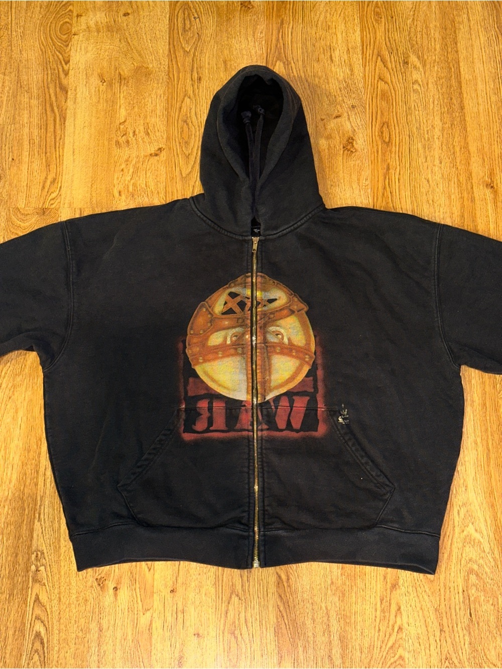 Travis Scott x WWE Mankind Complex Con Exclusive Zip Up Hoodie XL Cactus Jack
